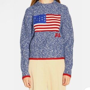 Polo by Ralph Lauren Blue American Flag Sweater